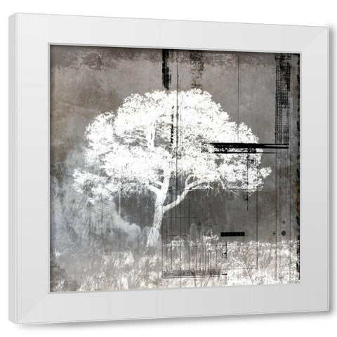 July Tree 9 White Modern Wood Framed Art Print by LightBoxJournal