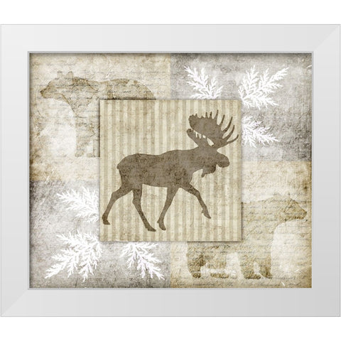 Decorative Lodge White Modern Wood Framed Art Print by LightBoxJournal