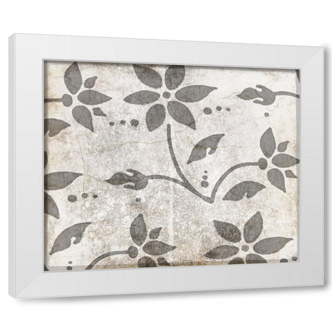 Decorative Pattern 3 White Modern Wood Framed Art Print by LightBoxJournal