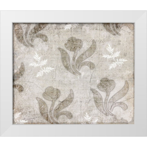 Decortive Pattern 5.3 White Modern Wood Framed Art Print by LightBoxJournal