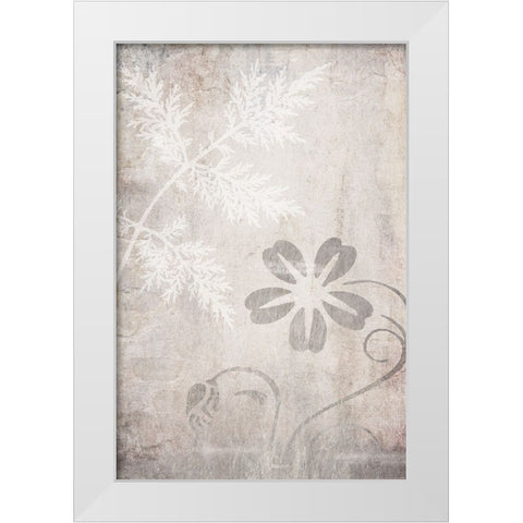 Decortive Pattern White Modern Wood Framed Art Print by LightBoxJournal