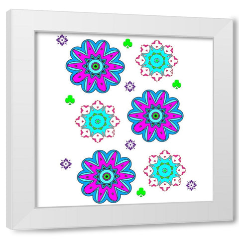 Go Bo Ho 3 White Modern Wood Framed Art Print by LightBoxJournal