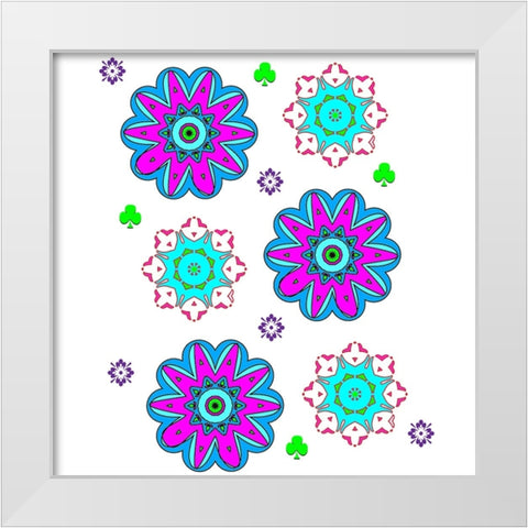 Go Bo Ho 3 White Modern Wood Framed Art Print by LightBoxJournal