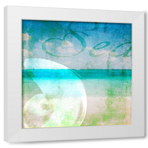 Sea 1 White Modern Wood Framed Art Print by LightBoxJournal
