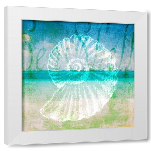 Sea 5 White Modern Wood Framed Art Print by LightBoxJournal