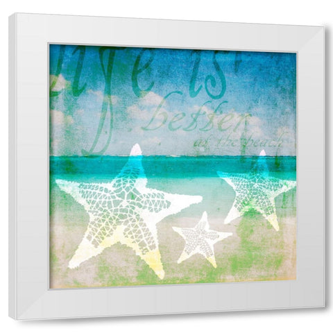 Sea 6 White Modern Wood Framed Art Print by LightBoxJournal