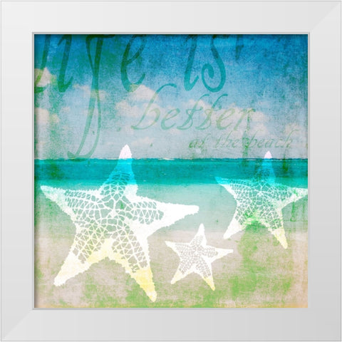 Sea 6 White Modern Wood Framed Art Print by LightBoxJournal