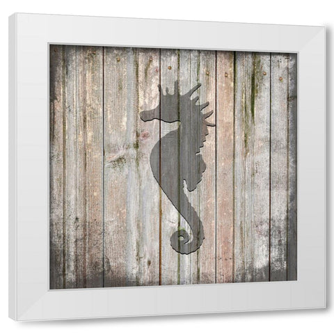 Country Sea V1 1 White Modern Wood Framed Art Print by LightBoxJournal