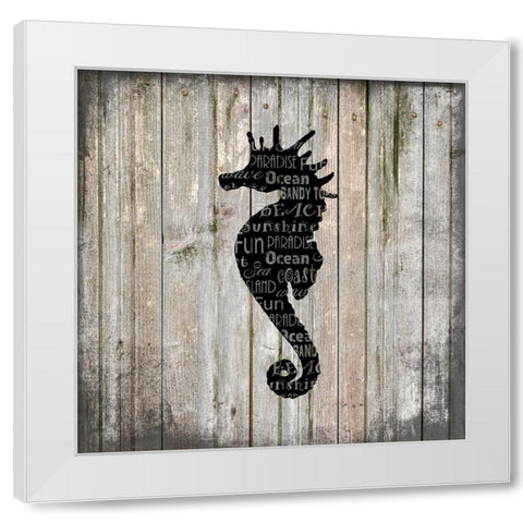 Country Sea V2 1 White Modern Wood Framed Art Print by LightBoxJournal