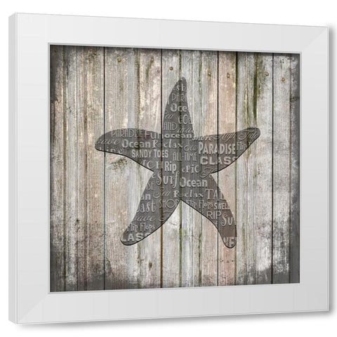 Country Sea V3 3 White Modern Wood Framed Art Print by LightBoxJournal
