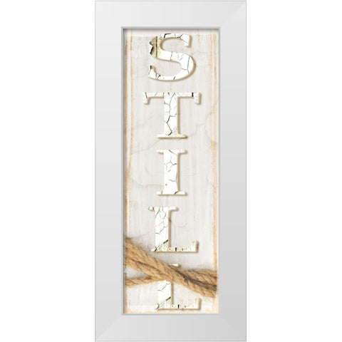 Country Wood Sign V2 3 White Modern Wood Framed Art Print by LightBoxJournal