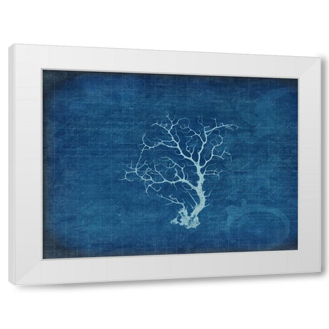 Gypsy Blue Cyanotype V2 White Modern Wood Framed Art Print by LightBoxJournal