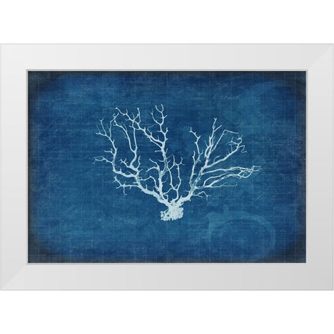 Gypsy Blue Cyanotype V3 White Modern Wood Framed Art Print by LightBoxJournal