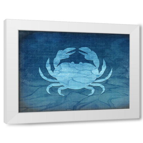 Gypsy Blue Cyanotype V4 White Modern Wood Framed Art Print by LightBoxJournal