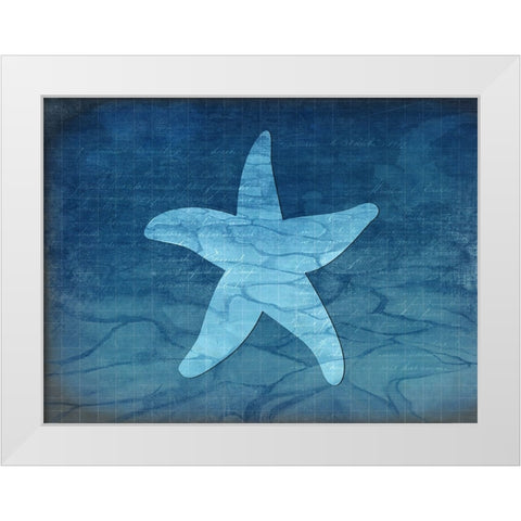 Gypsy Blue Cyanotype V6 White Modern Wood Framed Art Print by LightBoxJournal