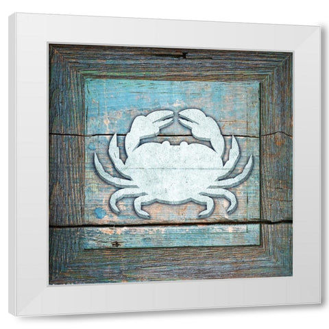 Gypsy Sea Blue Framed 4 White Modern Wood Framed Art Print by LightBoxJournal