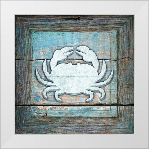 Gypsy Sea Blue Framed 4 White Modern Wood Framed Art Print by LightBoxJournal