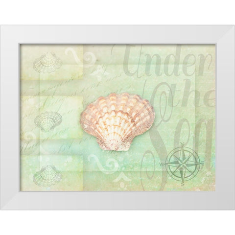 Gypsy Sea Green 1 White Modern Wood Framed Art Print by LightBoxJournal