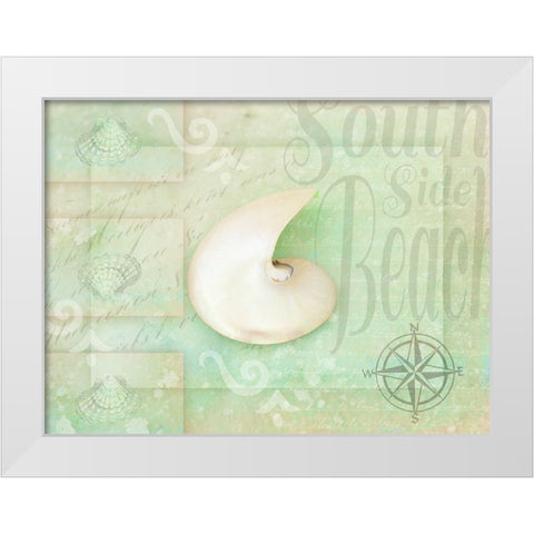 Gypsy Sea Green 2 White Modern Wood Framed Art Print by LightBoxJournal