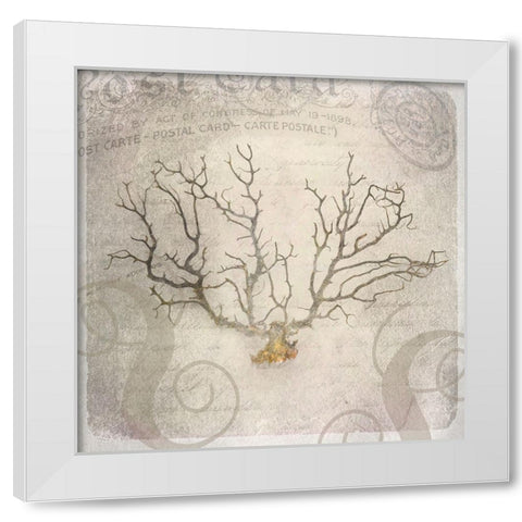 Gypsy Sea Love Letter 2 White Modern Wood Framed Art Print by LightBoxJournal