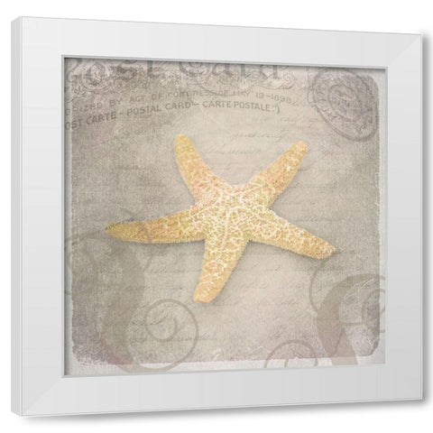 Gypsy Sea Love Letter 3 White Modern Wood Framed Art Print by LightBoxJournal