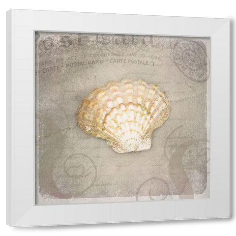 Gypsy Sea Love Letter White Modern Wood Framed Art Print by LightBoxJournal