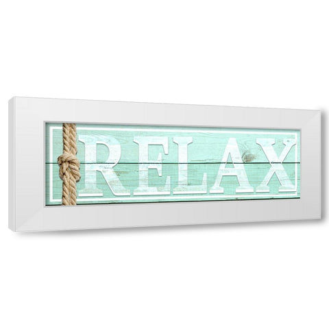 Gypsy Sea Sign V1 1 White Modern Wood Framed Art Print by LightBoxJournal