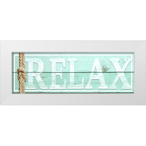 Gypsy Sea Sign V1 1 White Modern Wood Framed Art Print by LightBoxJournal