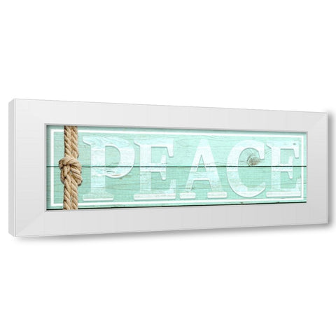 Gypsy Sea Sign V1 4 White Modern Wood Framed Art Print by LightBoxJournal