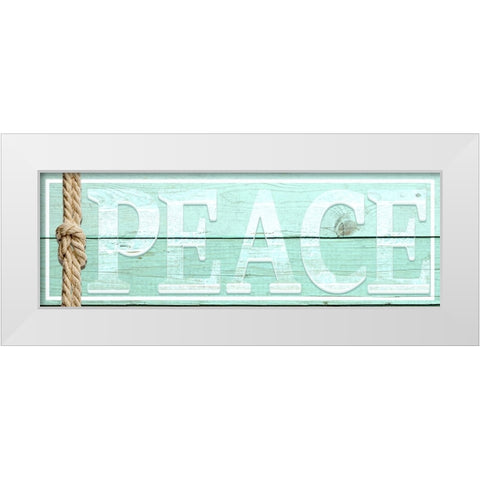 Gypsy Sea Sign V1 4 White Modern Wood Framed Art Print by LightBoxJournal