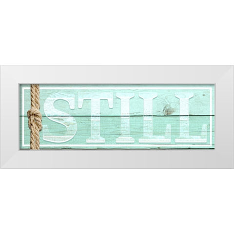 Gypsy Sea Sign V1 5 White Modern Wood Framed Art Print by LightBoxJournal
