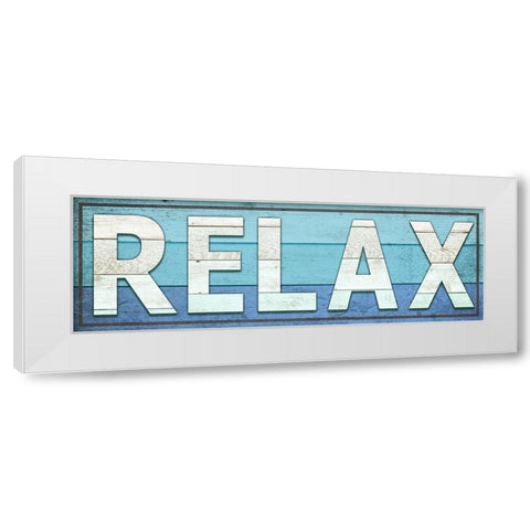 Gypsy Sea Sign V2 1 White Modern Wood Framed Art Print by LightBoxJournal