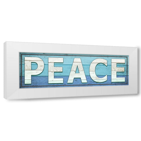 Gypsy Sea Sign V2 2 White Modern Wood Framed Art Print by LightBoxJournal