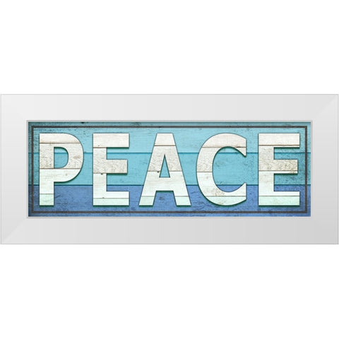 Gypsy Sea Sign V2 2 White Modern Wood Framed Art Print by LightBoxJournal