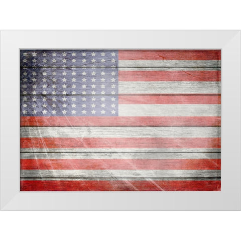 American Freedom Collection 1 White Modern Wood Framed Art Print by LightBoxJournal