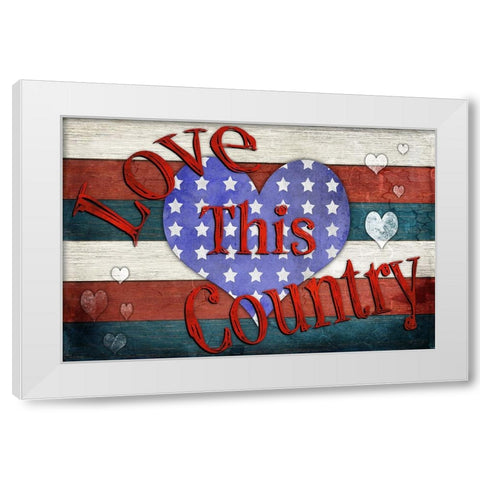 American Freedom Collection 2 White Modern Wood Framed Art Print by LightBoxJournal