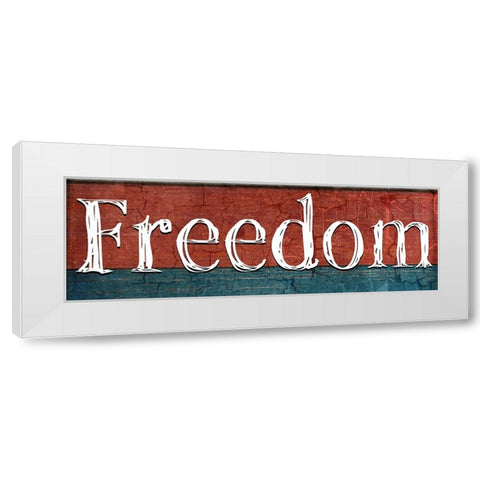 American Freedom Collection V11 White Modern Wood Framed Art Print by LightBoxJournal