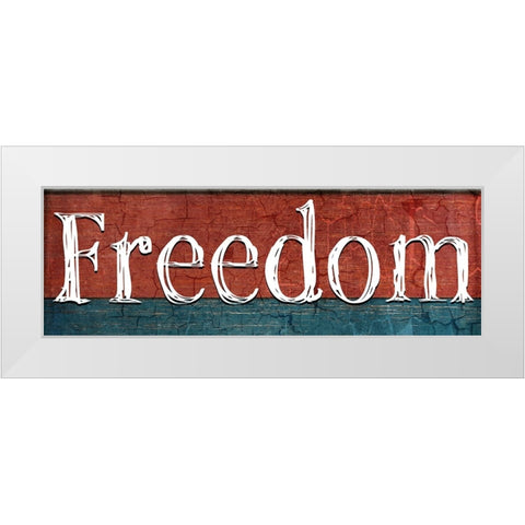 American Freedom Collection V11 White Modern Wood Framed Art Print by LightBoxJournal