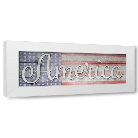 American Workshop Series 3 V6 Signs 3 White Modern Wood Framed Art Print by LightBoxJournal