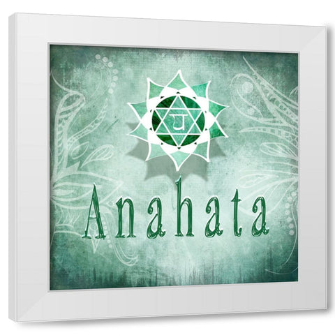 ChakrasYoga_Anahata V4 White Modern Wood Framed Art Print by LightBoxJournal