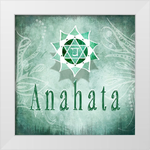 ChakrasYoga_Anahata V4 White Modern Wood Framed Art Print by LightBoxJournal