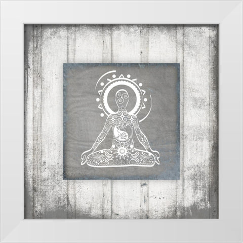 GypsyYoga V1 3 White Modern Wood Framed Art Print by LightBoxJournal