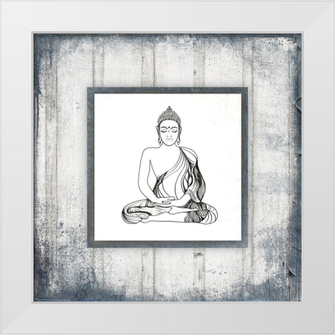 GypsyYoga V3 2 White Modern Wood Framed Art Print by LightBoxJournal