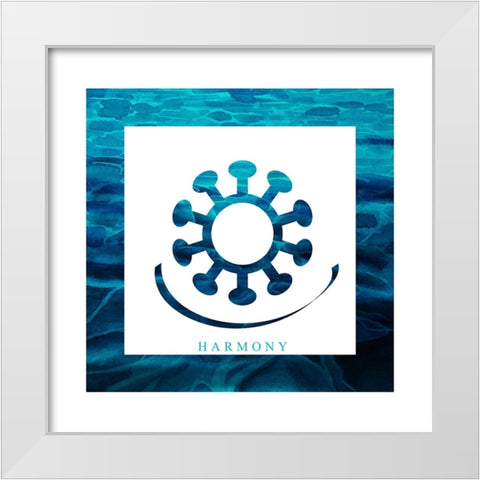 Yoga V1 Harmony White Modern Wood Framed Art Print by LightBoxJournal