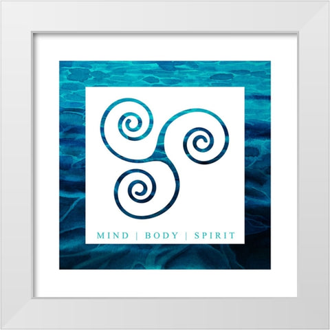 Yoga V1 MindBodySpirit White Modern Wood Framed Art Print by LightBoxJournal