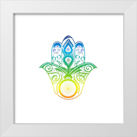 YogaV1 4 White Modern Wood Framed Art Print by LightBoxJournal