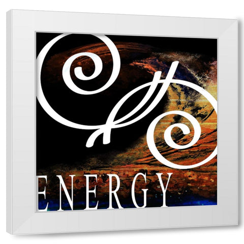 YogaVibes V1 White Modern Wood Framed Art Print by LightBoxJournal