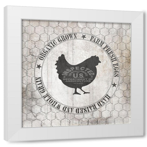 DownOnTheFarmCountry V8 White Modern Wood Framed Art Print by LightBoxJournal