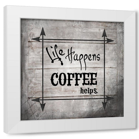 FarmFreshRiseWithTheChickens V9 White Modern Wood Framed Art Print by LightBoxJournal