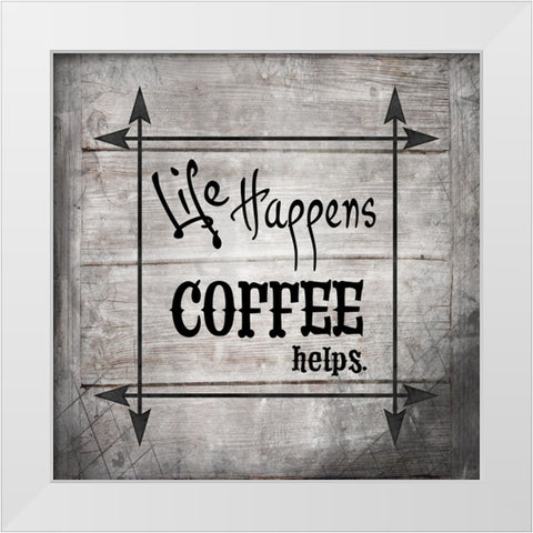 FarmFreshRiseWithTheChickens V9 White Modern Wood Framed Art Print by LightBoxJournal